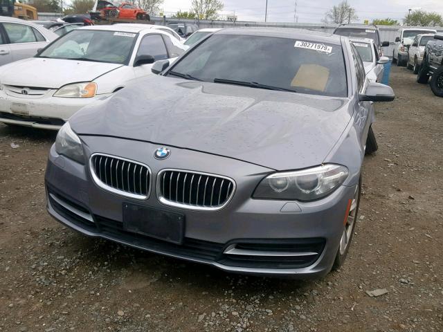 WBA5A7C56ED617614 - 2014 BMW 528 XI GRAY photo 2