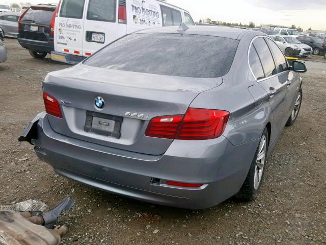 WBA5A7C56ED617614 - 2014 BMW 528 XI GRAY photo 4