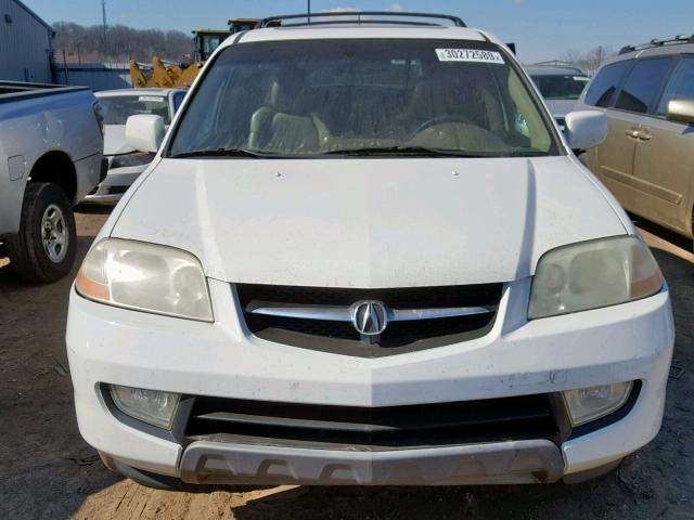 2HNYD18603H526547 - 2003 ACURA MDX TOURIN WHITE photo 9