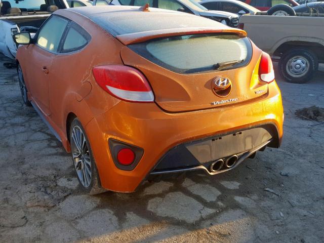 KMHTC6AE8GU290892 - 2016 HYUNDAI VELOSTER T ORANGE photo 3