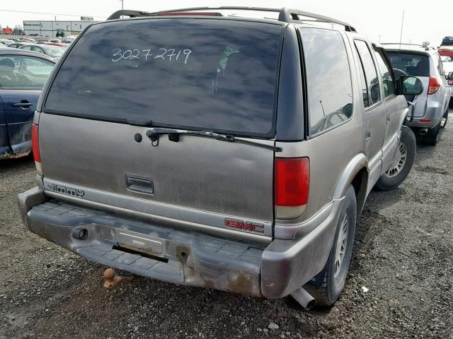 1GKDT13W7X2530032 - 1999 GMC JIMMY GRAY photo 4