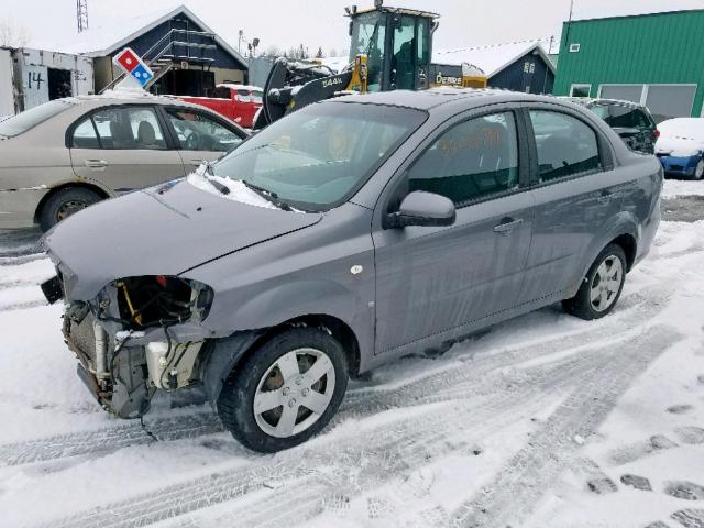 KL1TG55618B179854 - 2008 CHEVROLET AVEO LT GRAY photo 2