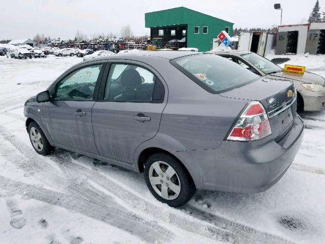 KL1TG55618B179854 - 2008 CHEVROLET AVEO LT GRAY photo 3