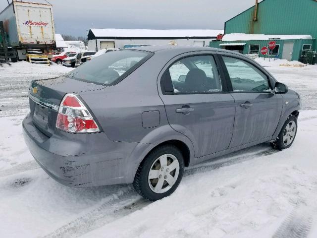 KL1TG55618B179854 - 2008 CHEVROLET AVEO LT GRAY photo 4