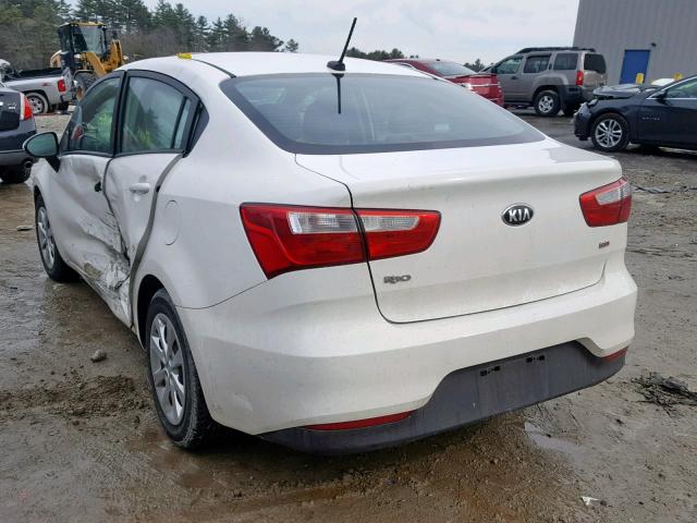 KNADM4A30H6006571 - 2017 KIA RIO LX WHITE photo 3