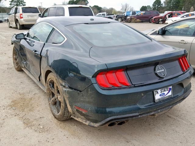 1FA6P8K07K5501612 - 2019 FORD MUSTANG BU GREEN photo 3