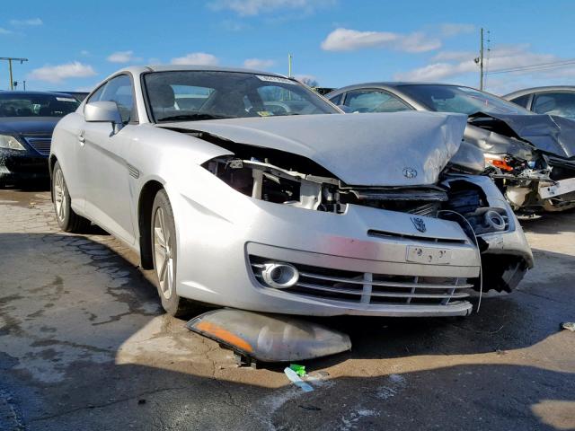 KMHHM66D28U291380 - 2008 HYUNDAI TIBURON GS SILVER photo 1