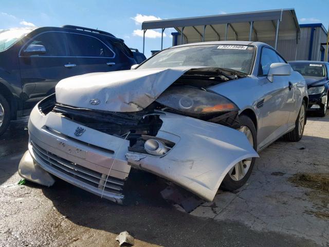 KMHHM66D28U291380 - 2008 HYUNDAI TIBURON GS SILVER photo 2