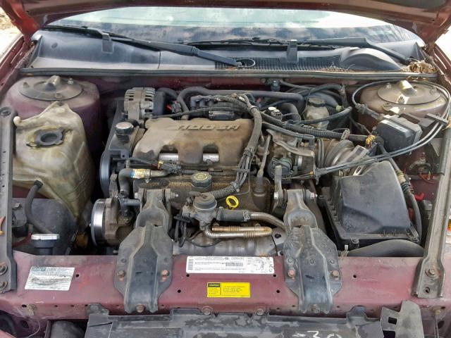 2G1WL52J611238602 - 2001 CHEVROLET LUMINA MAROON photo 7