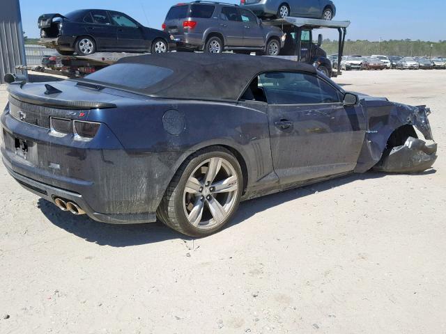 2G1FZ3DP3D9804466 - 2013 CHEVROLET CAMARO ZL1 蓝色 照片 4