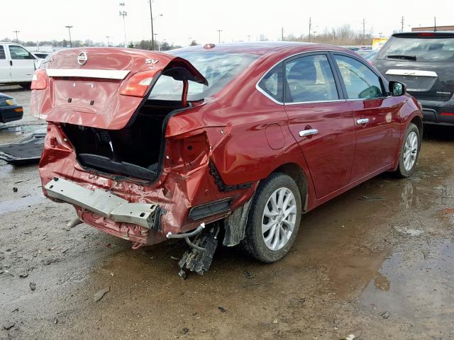 3N1AB7AP3JY297973 - 2018 NISSAN SENTRA S RED photo 4