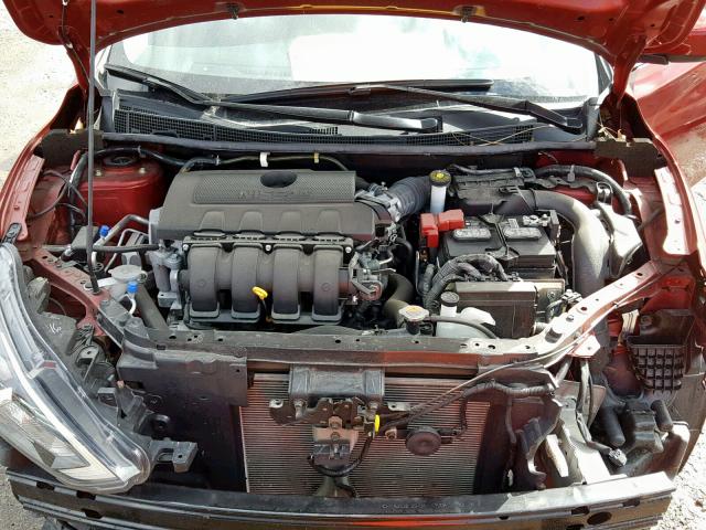 3N1AB7AP3JY297973 - 2018 NISSAN SENTRA S RED photo 7