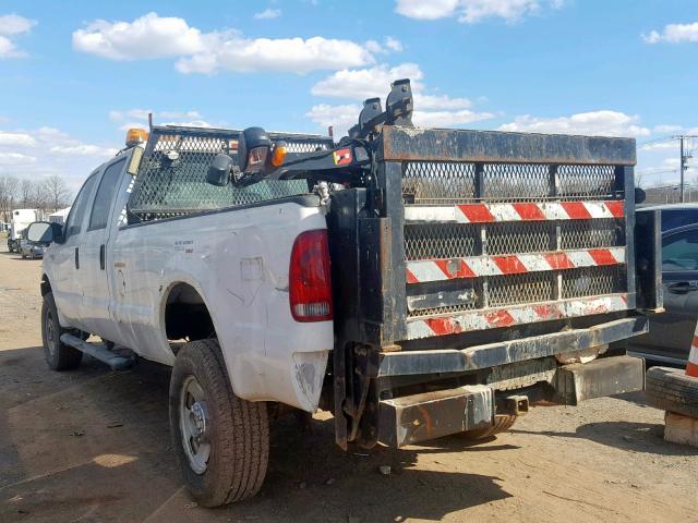 1FTWW31545ED07203 - 2005 FORD F350 SRW S WHITE photo 3