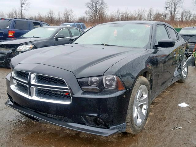 2C3CDXHG9CH270540 - 2012 DODGE CHARGER SX BLACK photo 2