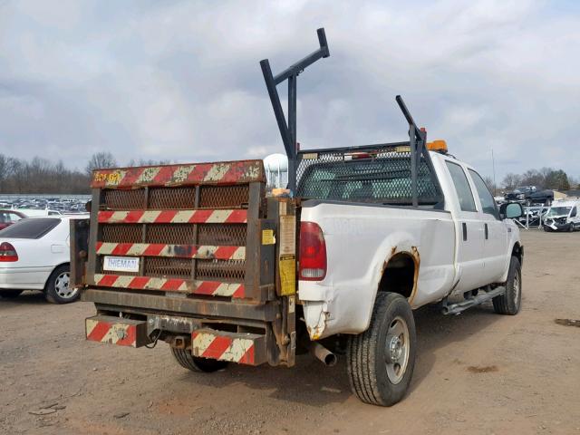 1FTWW31505ED28775 - 2005 FORD F350 SRW S WHITE photo 4