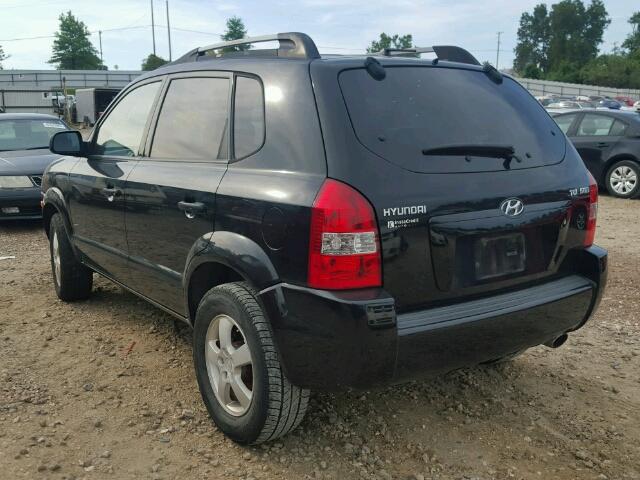 KM8JM12B65U070160 - 2005 HYUNDAI TUCSON GL BLACK photo 3