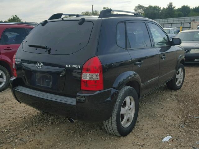 KM8JM12B65U070160 - 2005 HYUNDAI TUCSON GL BLACK photo 4