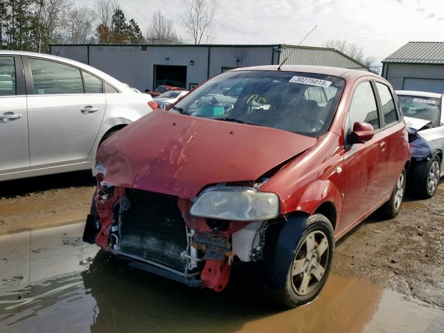 KL1TD66698B004703 - 2008 CHEVROLET AVEO BASE Qırmızı foto 2