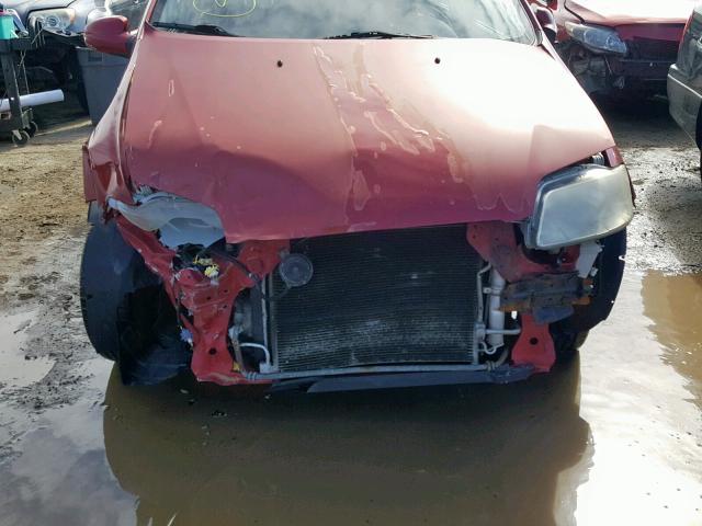 KL1TD66698B004703 - 2008 CHEVROLET AVEO BASE Qırmızı foto 9