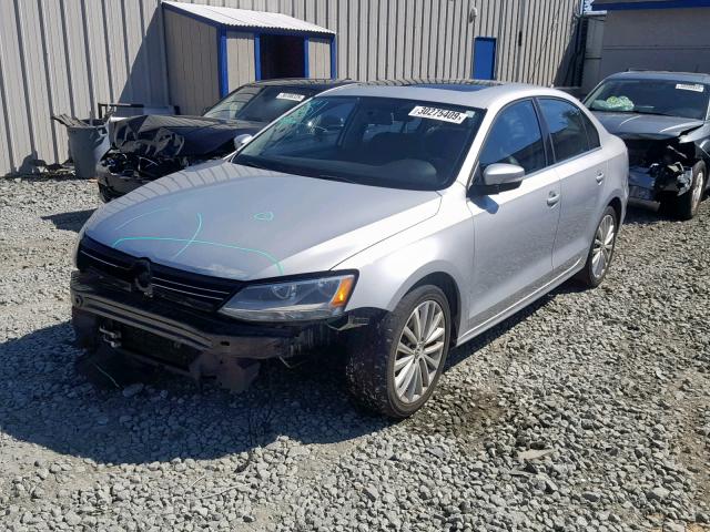 3VWLZ7AJ3BM360928 - 2011 VOLKSWAGEN JETTA SEL SILVER photo 2