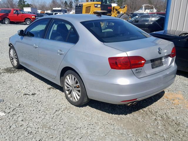 3VWLZ7AJ3BM360928 - 2011 VOLKSWAGEN JETTA SEL SILVER photo 3