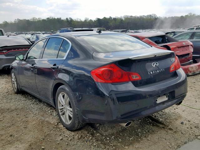 JN1CV6AP7DM715968 - 2013 INFINITI G37 BASE BLACK photo 3