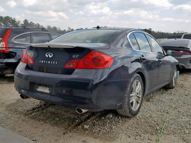 JN1CV6AP7DM715968 - 2013 INFINITI G37 BASE BLACK photo 4