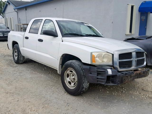 1D7HE28K77S259241 - 2007 DODGE DAKOTA QUA WHITE photo 1