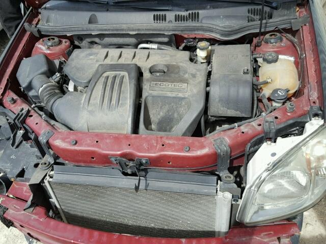 1G2AL18F087205108 - 2008 PONTIAC G5 BLACK photo 7