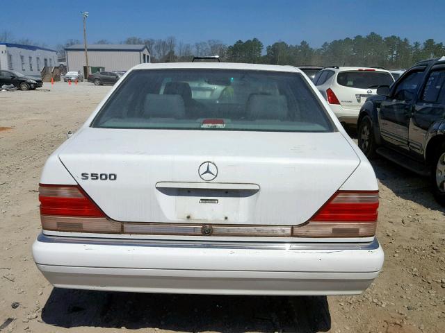 WDBGA32G7WA386912 - 1998 MERCEDES-BENZ S 320W WHITE photo 9