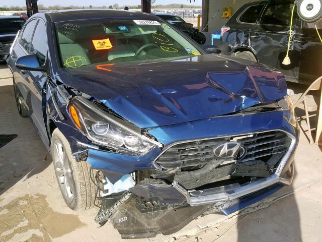 5NPE34AF9JH663644 - 2018 HYUNDAI SONATA SPO BLUE photo 9