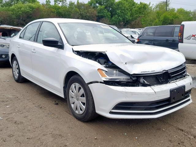 3VW2K7AJ2FM252922 - 2015 VOLKSWAGEN JETTA BASE WHITE photo 1