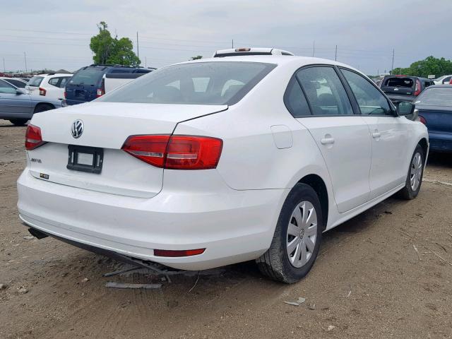3VW2K7AJ2FM252922 - 2015 VOLKSWAGEN JETTA BASE WHITE photo 4