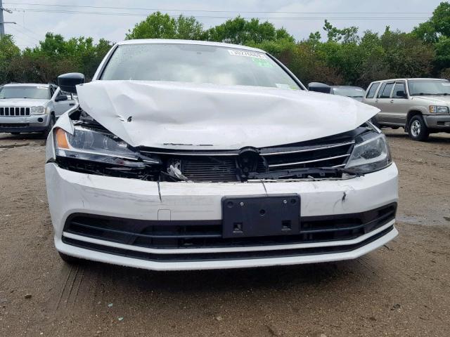 3VW2K7AJ2FM252922 - 2015 VOLKSWAGEN JETTA BASE WHITE photo 9