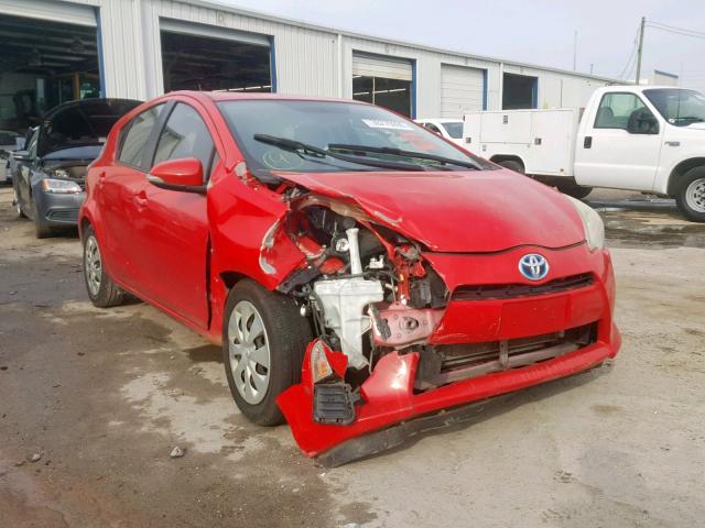 JTDKDTB31C1510488 - 2012 TOYOTA PRIUS C RED photo 1