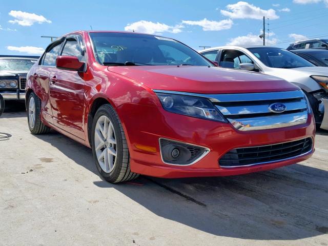 3FAHP0JAXBR284123 - 2011 FORD FUSION SEL RED photo 1