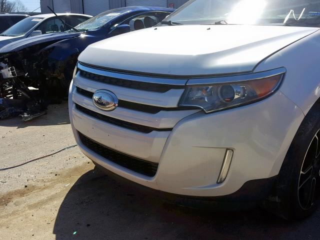 2FMDK4JC3DBA09268 - 2013 FORD EDGE SEL WHITE photo 9