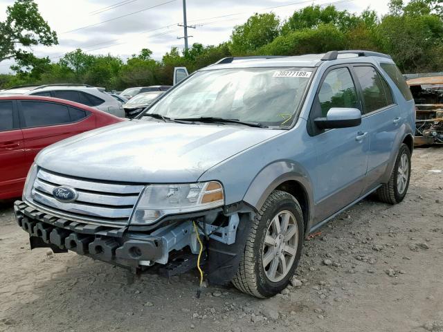 1FMDK02W58GA05884 - 2008 FORD TAURUS X S BLUE photo 2