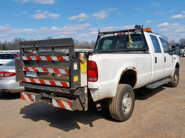 1FTWW31567EA51729 - 2007 FORD F350 SRW S WHITE photo 4