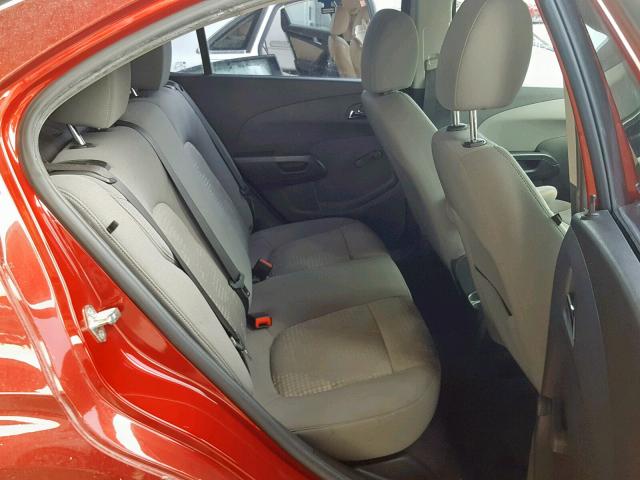 1G1JA5SH4D4100501 - 2013 CHEVROLET SONIC LS 红色 照片 6