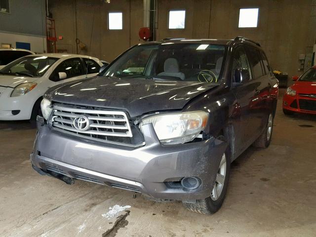 JTEES41A682088059 - 2008 TOYOTA HIGHLANDER GRAY photo 2