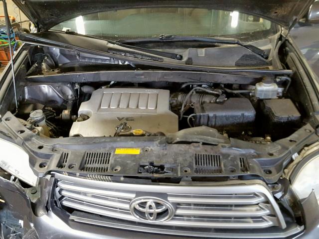 JTEES41A682088059 - 2008 TOYOTA HIGHLANDER GRAY photo 7