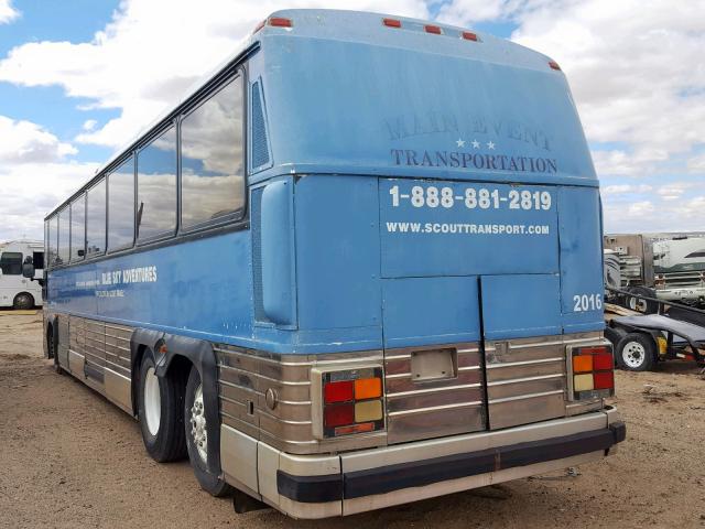 1M8DDM9AXFP040029 - 1985 MOTOR COACH INDUSTRIES TRANSIT BU BLUE photo 3