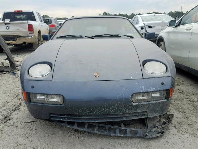 WP0JB0926HS861282 - 1987 PORSCHE 928 S BLUE photo 9