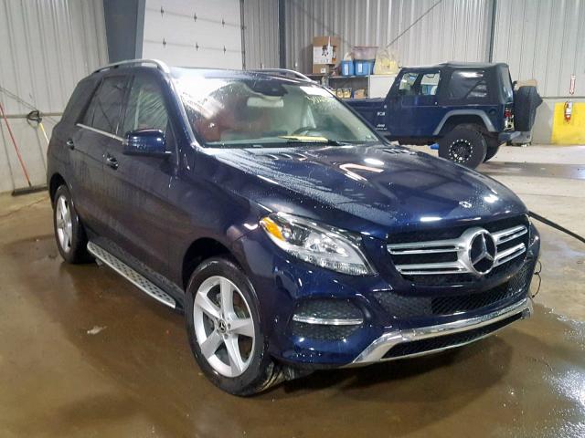 4JGDA5HB0JB074585 - 2018 MERCEDES-BENZ GLE 350 4M BLUE photo 1