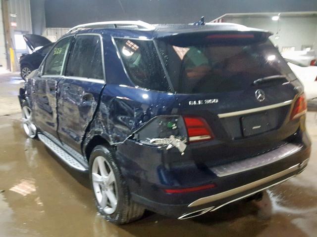 4JGDA5HB0JB074585 - 2018 MERCEDES-BENZ GLE 350 4M BLUE photo 3