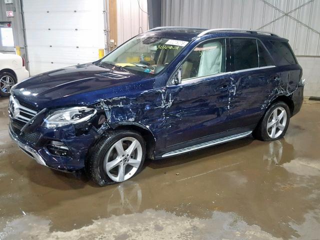 4JGDA5HB0JB074585 - 2018 MERCEDES-BENZ GLE 350 4M BLUE photo 9