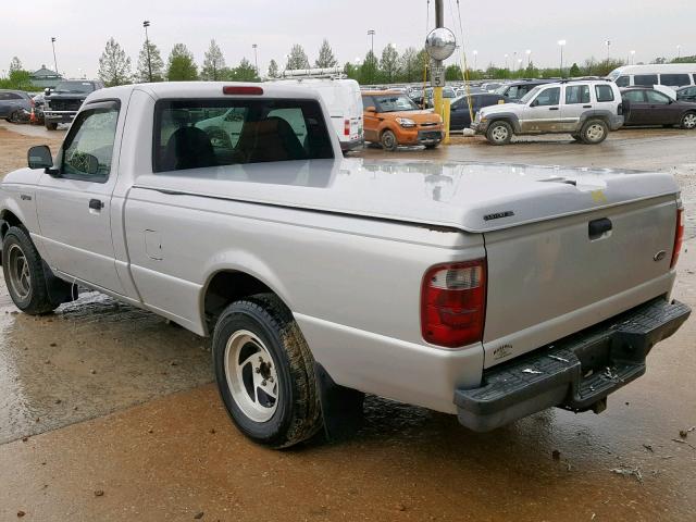 1FTYR10DX2PB48121 - 2002 FORD RANGER SILVER photo 3