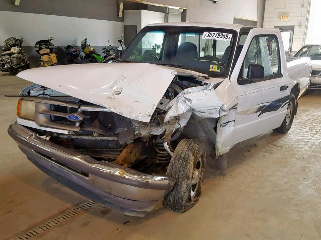 1FTCR10U1TUC37654 - 1996 FORD RANGER WHITE photo 2