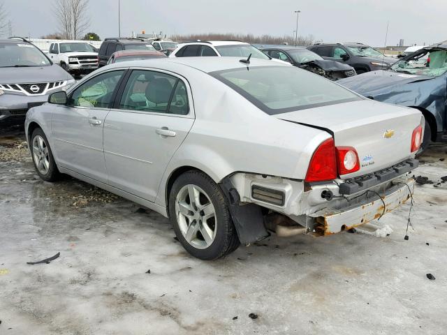 1G1ZB5EB0AF318670 - 2010 CHEVROLET MALIBU LS SILVER photo 3